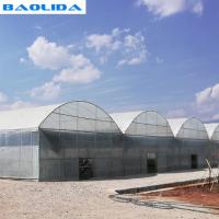 O polietileno da construção de aço cresce o túnel para o tomate e o pepino