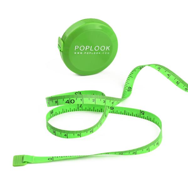 Bright Green Flexible Tape Measure Cute Mini 60 Inches For Body Measuring