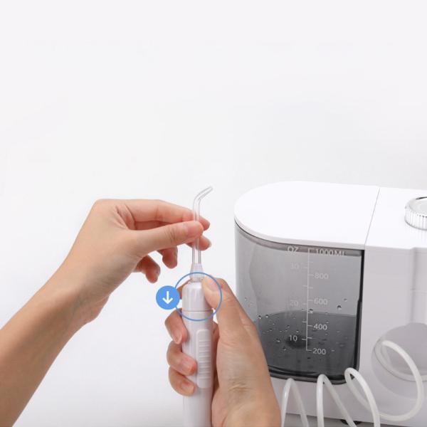 Líquido de limpeza dos dentes da pressão de água do ODM, 200ml/Min Automatic Water Pulse Irrigator