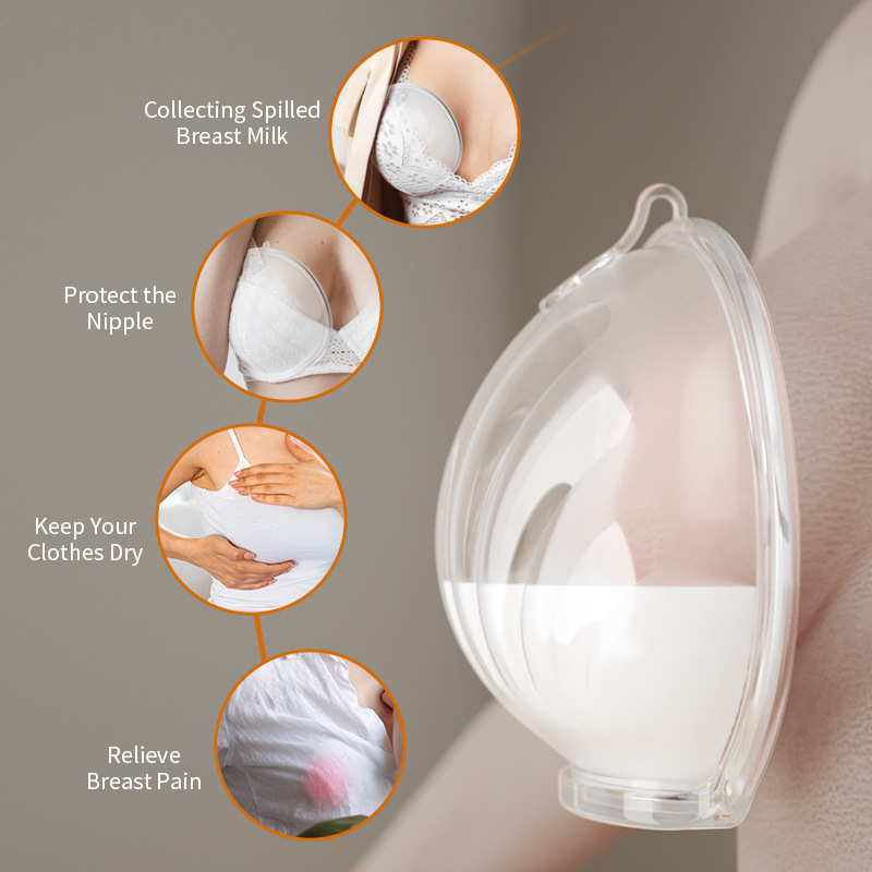 Factory Direct Washable Breast Milk Collector, Hands-Free Wearable Milk