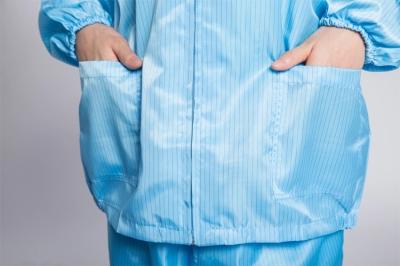 Cleanroom Reusable Anti Static Workwear ESD Split Lab Coveralls