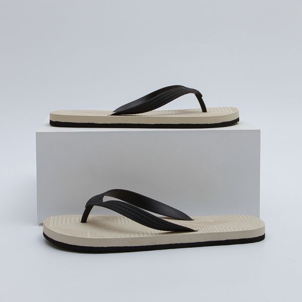 Sandales tongs basiques pour hommes, hauteur de talon plat, adaptées à l'eau, pour la pêche