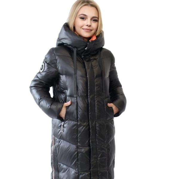 FODARLLOY Solid Color Down Jacket Hooded Long Winter Coats Jackets For Women 2022