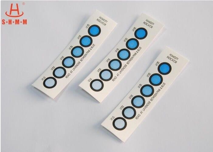 DMF Free Six Dots Blue To Pink Humidity  Indicator Card For  Packages of  Electronics