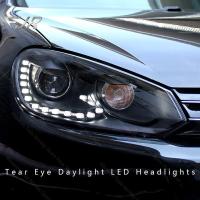 Ensamblaje de faros para Volkswagen VW Golf 6 Modificación 6 Gti R20 Tear Eye DRL LED