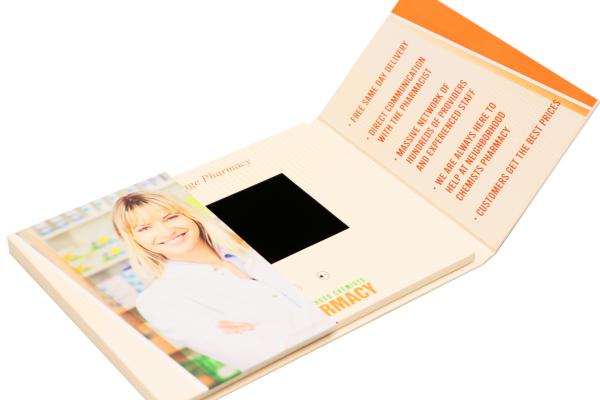 Custom LCD Video Book 2.4'' - 10.1'' Size For Premium Brand Storytelling