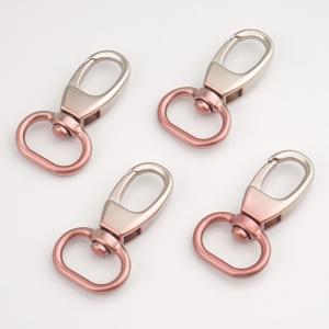 13mm Pink Silver Gradient Metal Swivel Hook for Handbags Strap Snap Hook Bags