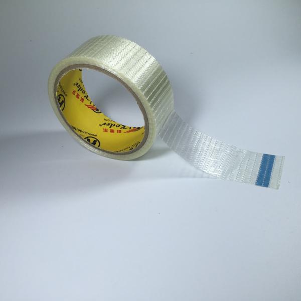 Strong Adhesive Clear Transparent PET Glass Filament Tape For Home Appliance Products Or Packaging