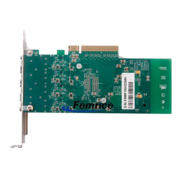 Femrice 10Gbps Quad Port Gigabit Ethernet PCIe x8 Server Adapter Intel X710 Gigabit Controller Network Interface Card