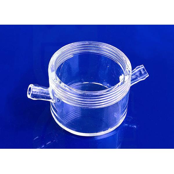 Отполированная огнем трубка кварца топления ясная с гаечной резьбой крышки винта Ptfe