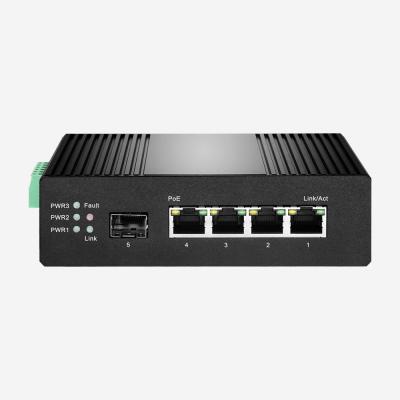 O ponto de entrada industrial do gigabit de 4GE 1SFP comuta o interruptor portuário dos ethernet 10Gbps 5