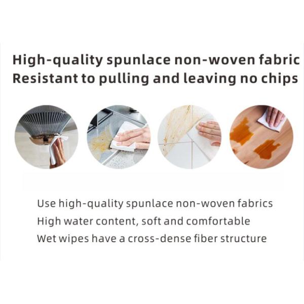 Ткани кухни Microfiber чистка плиты нержавеющей стали Nonwoven влажной устранимая