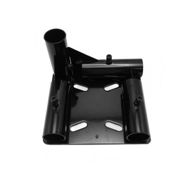 Heavy Duty Cold-Rolled Steel Caster Flag Wheel Base for Pipe Rack System and Handcart Caster Wheel