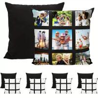 DIY 9 Panel Sublimation Cushion Cover Printable Customized Design Blank Sublimation Pillowcases