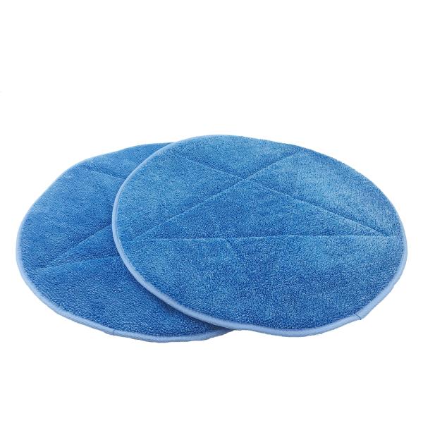 48cm Diameter Blue Microfiber Wet Mop PadsTwist Yarn Round Shape