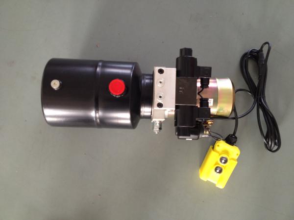 DC 12V 1.6KW  Work Pressure 18Mpa with Round Steel Tank Mini Hydraulic Power Packs for Fork-lifts