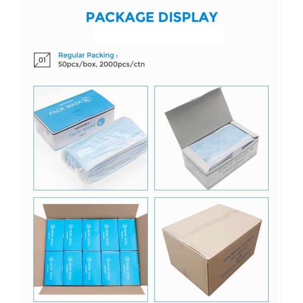 Personal Protective Non Woven Face Mask 3 Ply Disposable Anti Virus