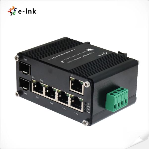 Industrial 4-Port 10/100/1000T 802.3bt PoE + 1-Port 10/100/1000T + 2-Port 100/1000X SFP Gigabit Ethernet Switch