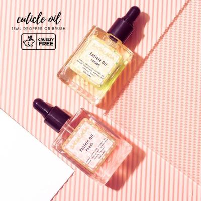 Vitamin E SAGALAGA Nail Cuticle Oil Square Dropper Bottle Custom Logo Nail Care Fruit Flower Oil for Cuticle Format DROPPER