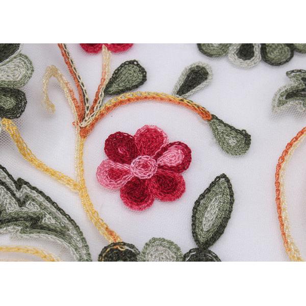 Вышитая ткань платья шнурка, связыванная ткань флористический Тюль шнурка для Дрессмакинг