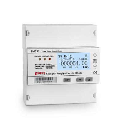 3 Phase LoRa Electricity Smart Energy Meter 85-380V L-N Digital Display Wye 5 65 A
