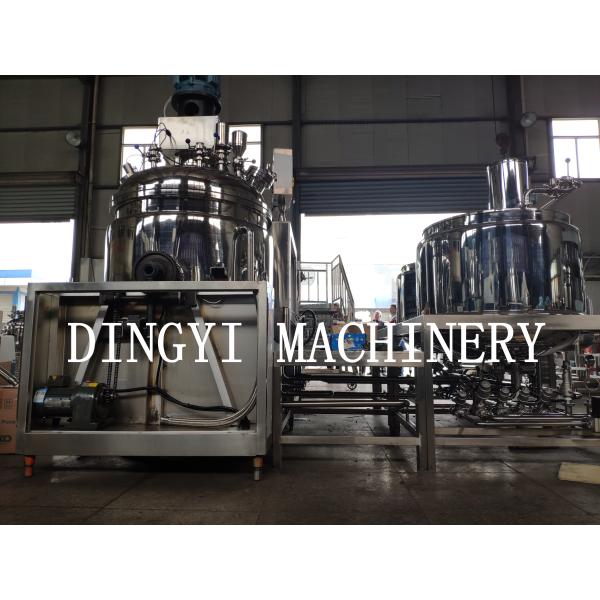 Soft Gel Industrial Mixer Machine , Touch Screen Cream Processing Equipment