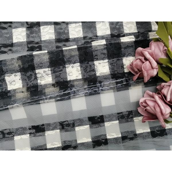 Striped вышивка картины шотландки шнурует checkered ткань печати