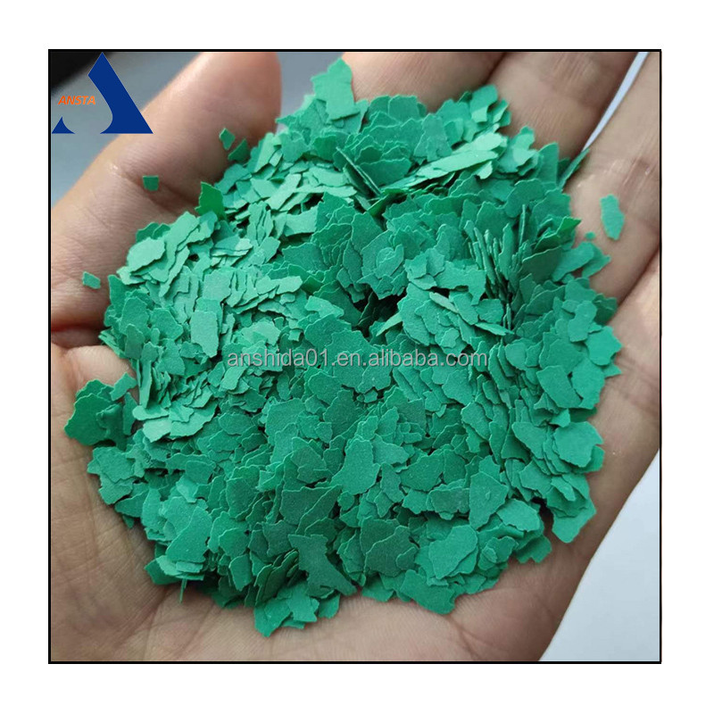 Vinyl-Based Single Color Composite Rock Slices with Color Flakes Manufactured
