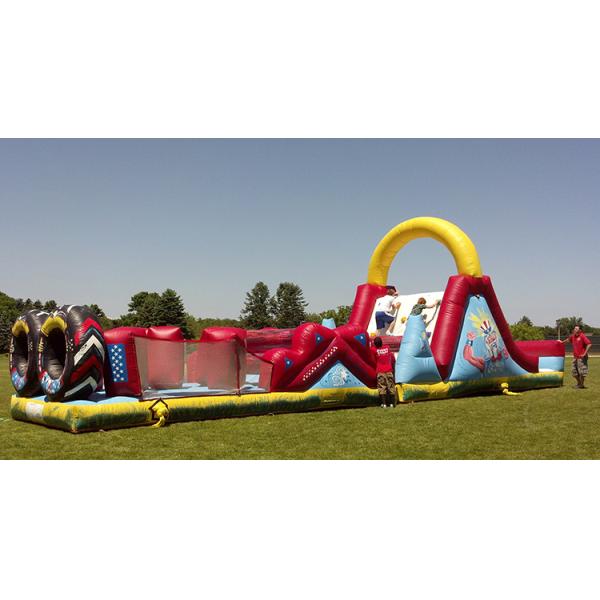 Big Balls Inflatable Wipeout Course Customized Obstacle Course Equipment for Adults