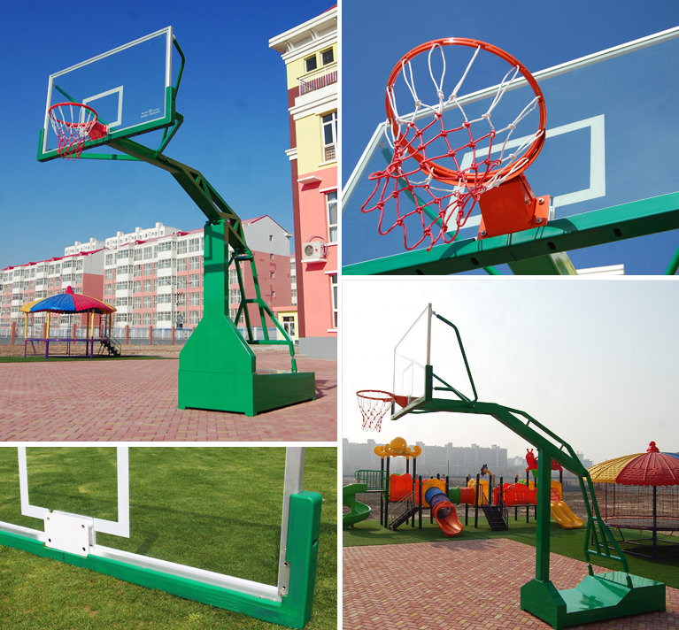International Standard Tempered Glass Basketball Backboard with Aluminum Alloy Frame and Thickened Explosion-proof Design