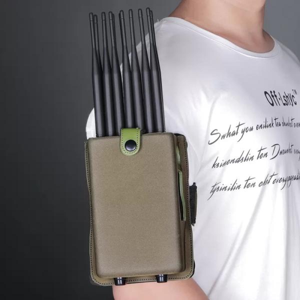 VHF Handheld da frequência ultraelevada de WIFI GPS do jammer do telefone celular de 18 faixas 315 433 12 meses de garantia