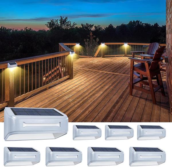 Outdoor Ip65 Waterproof Solar Garden  Lights Decorative Solar Fence Light For Patio Yard