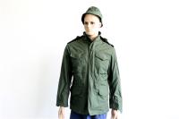 Veste militaire Alpha M65 avec capot de couleur verte de l'armée