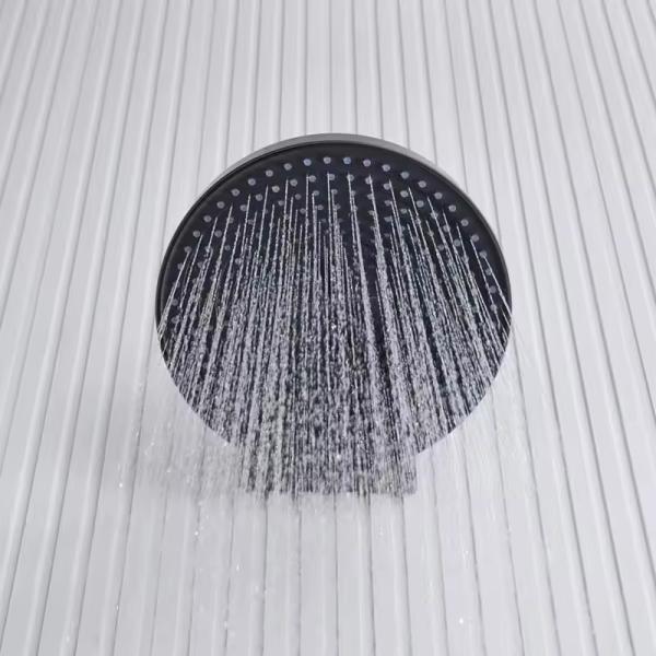 Round Head Shower Faucet Set with Exposed Feature With Slide Bar Function Hot Cold Water