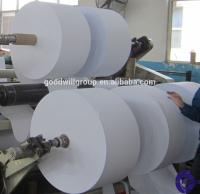 70GSM 80GSM máquina de cartão térmico branco rolos 1035mm Jumbo 2 Ply térmico até rolos papel recibo