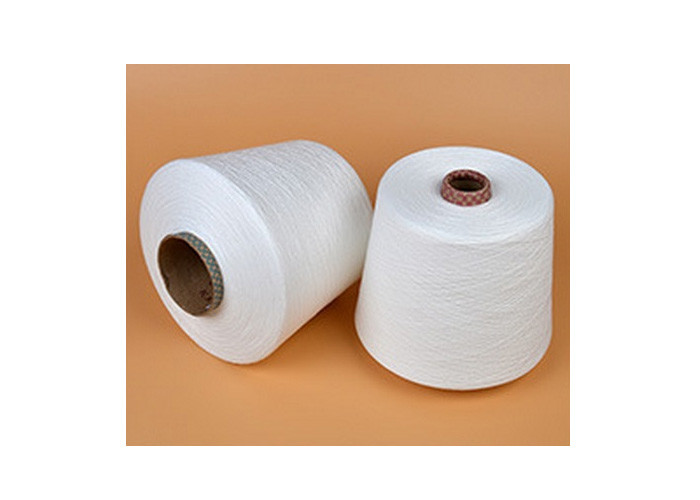 40S / 2 Virgin Polyester Spun Yarn For Knitting , Polyester Dyed Yarn High Strength