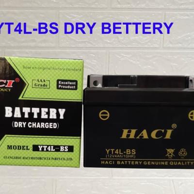YT4L Lead Acid Motorcycle Battery Terminal Nut And Bolt Black Color