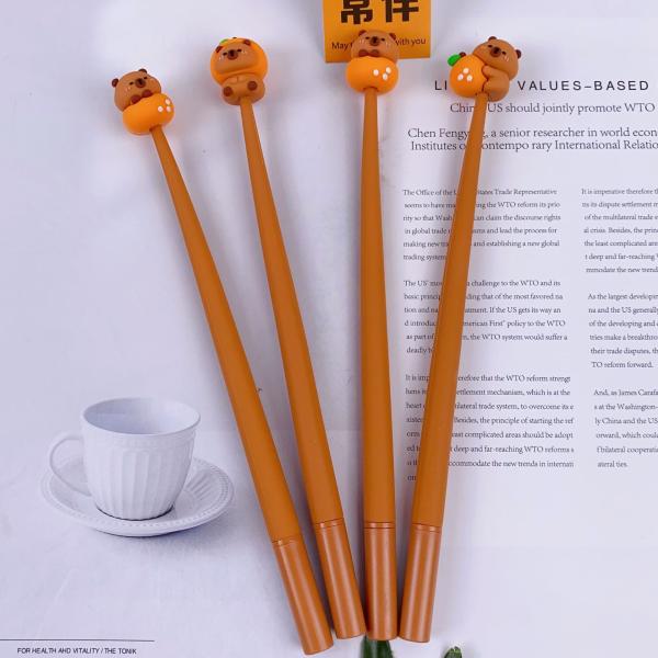 Sencoo 24 Pack Cute Cartoon Gel Blue Ink Pens Assorted Style Writing Pens For Kiddie Birthday Present School Prize Student Gift Fun Girls Kiddie Pens