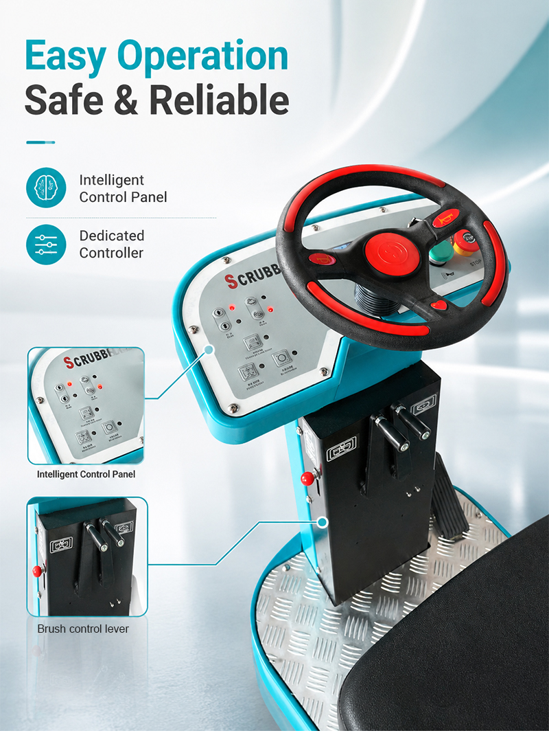 Factory Wholesale Floor Scrubber Tile Cleaning Machine Concrete Scrubber Floor Scrubber Drier for Warehouse