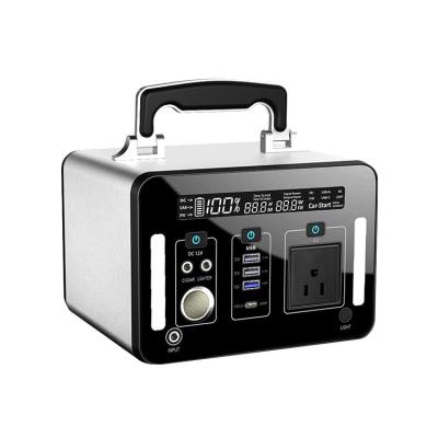 AC/ DC/ USB outputs  lithium-ion portable power station 500W charge by solar panel