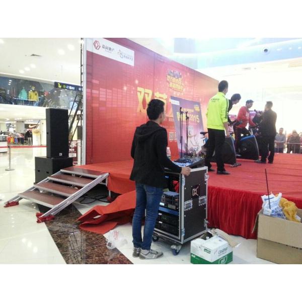 Outdoor Pro Sound Speaker Dj Equipment Weeding Party Audio System Dual 15 Inch