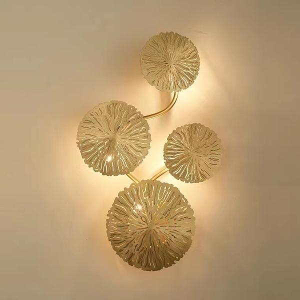 Modern Style Indoor Lighting Copper Wall Light For Hotel Bedroom Staircase Wall Lamp