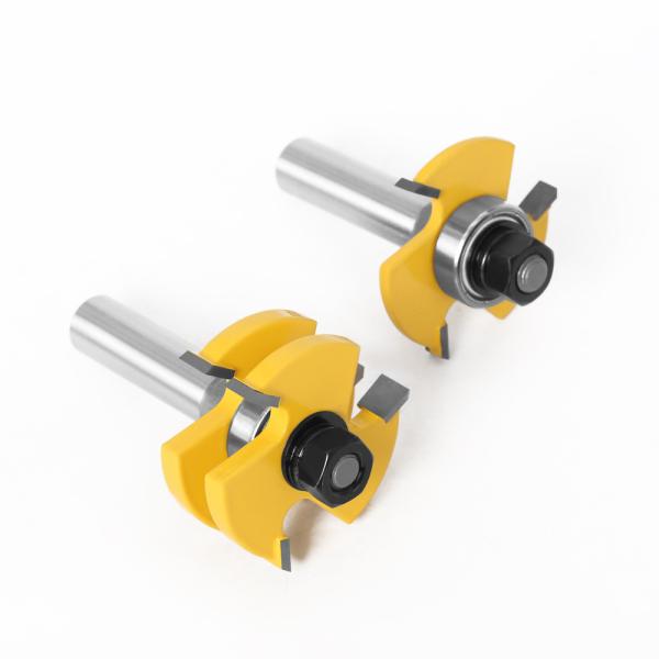 8 mm 1/4'shank 1/2'shank 3 dents en forme de T couteau à joint Tenon couteau à plancher plat couteau à joint Tenon couteau à joint