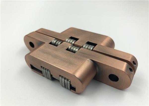 Antique Copper Concealed Piano Hinge , Outside Exterior Door Hinges