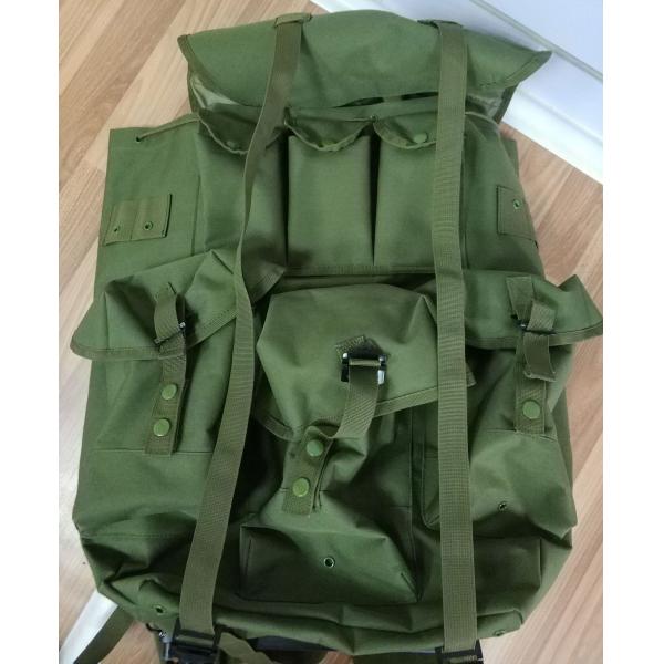 Aluminum Frame 50L Green Backpack for Outdoor Sports and Exploration