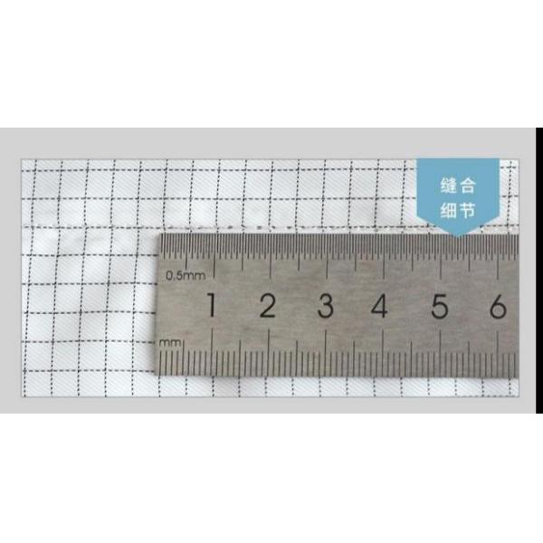 Противостатическая чистая комната одежда, полиэстерные проводящие нитки, костюм для чистой комнаты