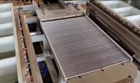 0.8Mpa Air Pressure Requirements and Adjustable Running Speed for Semi-automatic Radiator Core Builder Machine