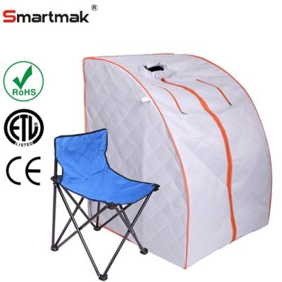 Small Wellness Spa 1 Person Portable Infrared Sauna Box With Foldable Chair