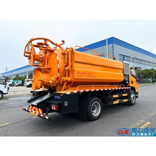 Camion de nettoyage par aspiration sous vide pour eaux usées fécales haute pression Shacman