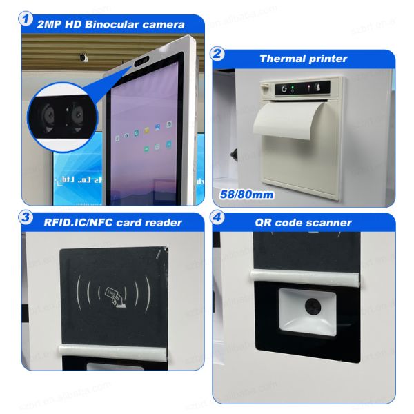 1920X1080 Resolution Payment Kiosk with Facial Recognition and Metal Case for Indoor Self Service
